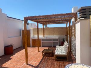 Ein Sitzbereich in der Unterkunft Apartamento La Palma Corralejo