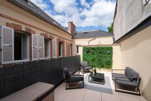 Χώρος καθιστικού στο Épernay Prestige, Appartement avec terrasse