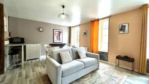 Χώρος καθιστικού στο Appartement 1 chambre avec terrasse +16 φωτογραφίες