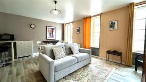 Χώρος καθιστικού στο Appartement 1 chambre avec terrasse