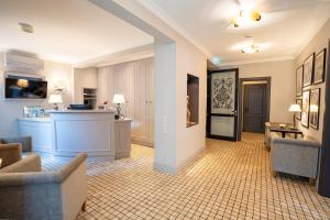 A cozinha ou cozinha compacta de Hotel Villa Florentina
