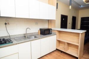 Köök või kööginurk majutusasutuses apartment 19 +14 fotot