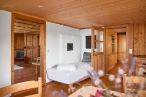 Posezení v ubytování Bauernhaus am Pfänderhang mit Seeblick