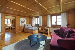 Posezení v ubytování Bauernhaus am Pfänderhang mit Seeblick