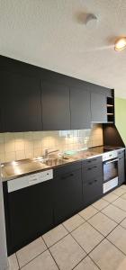 Kuchyň nebo kuchyňský kout v ubytování Garden Suite Thun