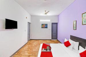 TV a/nebo společenská místnost v ubytování Hotel O Jps The Town