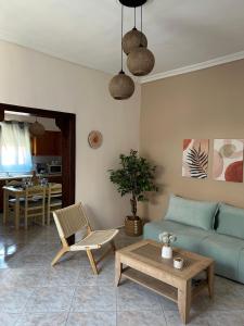 Posezení v ubytování Aggelos Home