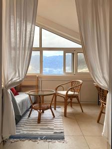 Posezení v ubytování Sea view apartment in Stoliv, Markov Rt