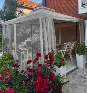 Un jardín fuera de Sunflower Apartmani