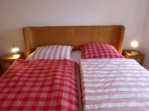 Ein Bett oder Betten in einem Zimmer der Unterkunft Kamminke - Uns lütt Hus