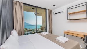 Giường trong phòng chung tại Eco Villa Ece