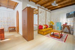 Χώρος καθιστικού στο Bellwood Cottages - Tea Cabins