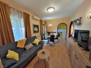 TV a/nebo společenská místnost v ubytování Apartment Delost