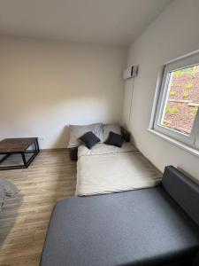Postel nebo postele na pokoji v ubytování Apartmán Koupálo Janovičky