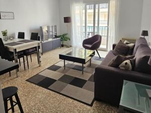 Posezení v ubytování Apartamento albaida 3g