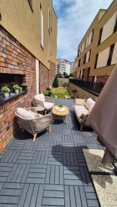 Posezení v ubytování Apartment LEMM 500m from the ARENA