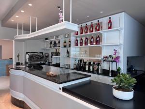 Kuchyň nebo kuchyňský kout v ubytování Hotel Gambrinus