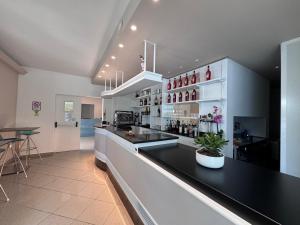 Kuchyň nebo kuchyňský kout v ubytování Hotel Gambrinus