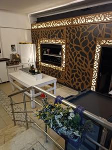 Kuchyň nebo kuchyňský kout v ubytování Dolunaydın Butik Otel