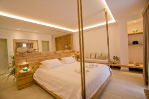 Cama ou camas em um quarto em Hotel Anna