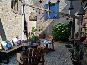 Posezení v ubytování Le Clos de l'Aiguillon