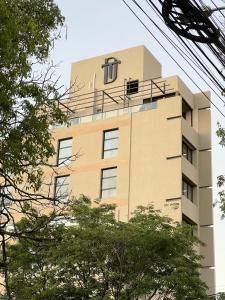 O edifício onde o hotel está situado