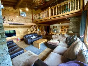 Chalet Des Sangliers的休息区
