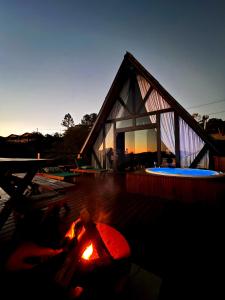 Swimmingpoolen hos eller tæt på Cabana Alpina Ibitipoca