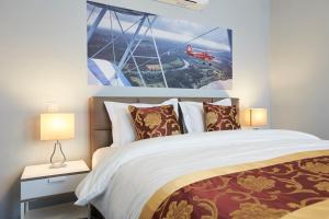 Letto o letti in una camera di Hotel Temse