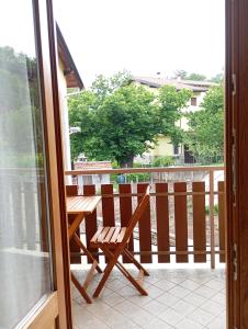 A balcony or terrace at AGRITURISMO Cré Seren