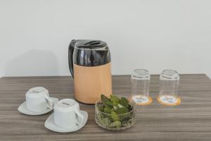 Příslušenství pro přípravu čaje a kávy v ubytování Sumaq Cusco Suites