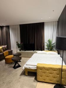Posezení v ubytování Apartment Deluxe Gold