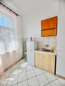 Kuchyň nebo kuchyňský kout v ubytování Apartament Symphonia self check in 24h