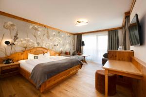 Voodi või voodid majutusasutuse Hotel Stubaierhof toas