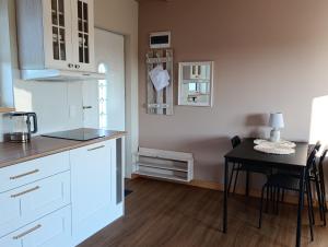 Kuchyňa alebo kuchynka v ubytovaní Apartamenty Poświata - z widokiem na łąki
