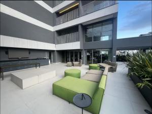 Posezení v ubytování Stay In-Vila Mariana lindo studio a lado do metrô shopping e cafés