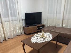 TV a/nebo společenská místnost v ubytování Villa Flora Apartments Krushevo