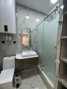 Koupelna v ubytování HomeSweet