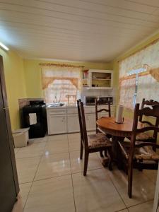 Kuchyň nebo kuchyňský kout v ubytování Amazon Villas