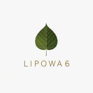 een groen blad met het woord lipponia op een witte achtergrond bij Lipowa 6 Łagów Lubuski in Łagów