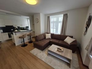 Kuchyň nebo kuchyňský kout v ubytování Hotel Surselva
