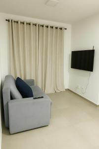 Μια τηλεόραση ή/και κέντρο ψυχαγωγίας στο Apartamento Simba Safári, São Paulo Expo