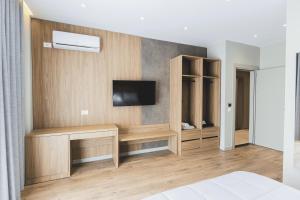 TV a/nebo společenská místnost v ubytování Siel Hotel