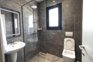 Koupelna v ubytování Siel Hotel