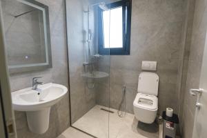 Koupelna v ubytování Siel Hotel