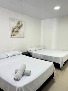 Cama o camas de una habitación en Tropical Dreams
