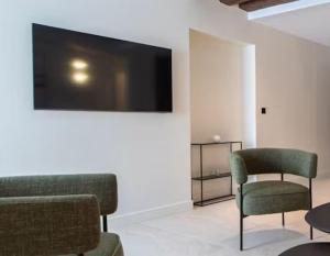 Μια τηλεόραση ή/και κέντρο ψυχαγωγίας στο Villa Discover in Agios Ioannis Mykonos