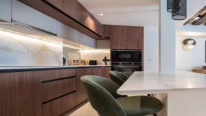 Η κουζίνα ή μικρή κουζίνα στο Villa Discover in Agios Ioannis Mykonos