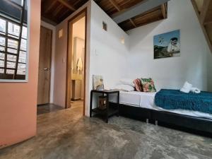 A seating area at Imagine hostel