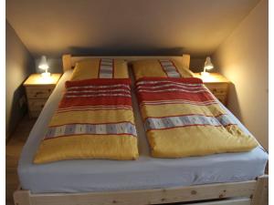 Postel nebo postele na pokoji v ubytování Ferienhaus in Rethwisch